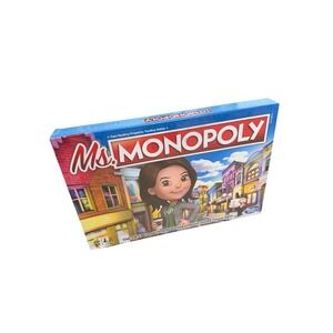 Ms Monopoly Board Game Fast Dealing Property Trading Game Hasbro NEW